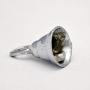 One Dozen 1.5 Inch High Silver Bells Wedding Motorcycle Chrome Plated Brass Bells