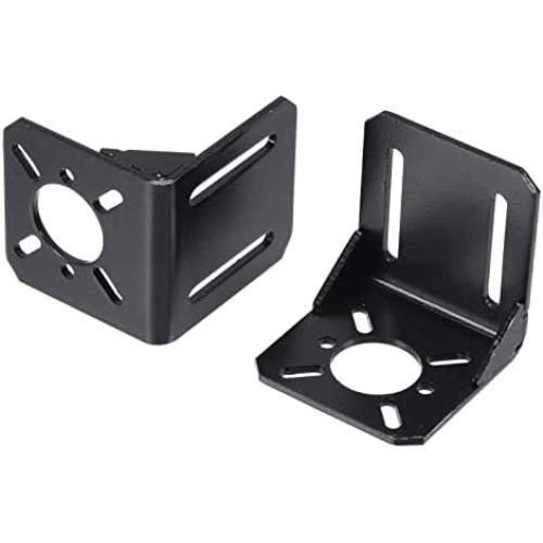 MECCANIXITY Motor Mounting Bracket Steel Motor Holder 54x50x51mm Black for 42 Stepper Motor 4 Pack