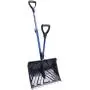 Snow Joe SJ615E Electric Single Stage Snow Thrower | 15-Inch | 11 Amp Motor,Black & SJ-SHLV01 18-in Strain-Reducing Snow Shovel w/Spring Assisted Handle, Blue