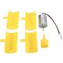 DC 0.1V-5.5V 100-6000RPM Micro Vertical Wind Turbines, Small Motor Blades Generator for DIY (1pc)
