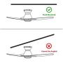 Smart Ceiling Fan with Light, Indoor/Outdoor Ceiling Fan, Compatible with DC Motor,10-speed,8 Hours Timer, Works with Remote Control/Alexa/Google Home/Siri,Schedule (44