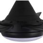 Indoor Ceiling Fan Light Fixtures - Black Remote LED 56 Ceiling Fans For Bedroom,Living Room,Dining Room Including Motor,5-Blades,Remote Switch