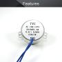 Fielect Synchronous Motor AC 110V 0.8-1RPM Turntable Motor CW/CCW Direction 4W TYC-50 Double Flat Tapping Shaft