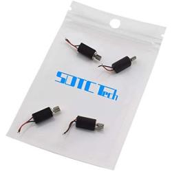 Mini Vibration Motor, SDTC Tech 6mm x 12mm DC Coreless Brushed Motors 3V 85mA 12000rpm Vibrating Micro-Motor - 4 Pack