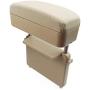 R RUIYA Armrest Box Protector for Universal Auto Car Center Console Armrest Extender General motocars Elbow & Forearm Wrist Rest Support Adjustable Height Comfort Pads (Beige)