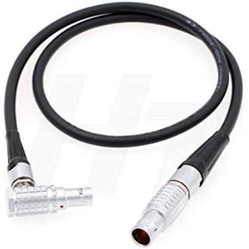 HangTon Power Cable 6 Pin to 7 Pin Right Angle for Tilta Nucleus-M Motor on DJI Ronin 2 Gimbal (Right Angle for Motor)