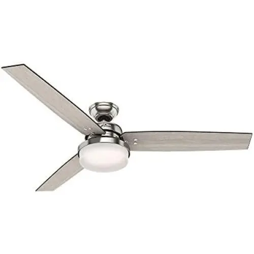 Hunter Sentinel Indoor Ceiling Fan with LED Light and Remote Control, 60