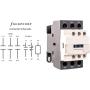 Shopcorp 30 Amp, 3 Pole Normally Open and Auxiliary 1NO/1NC Contactor – Motor Load 32A and Lighting Load 50A | IEC 660V, 110-120VAC Coil with Mounting Base for DIN Rail
