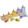 Orange Tree Toys - Counting Fish – Wooden Toy with 15 Stacking Pieces - for Kids Ages 3 Years and Up to Practice Counting and Develop Fine Motor Skills