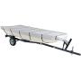 munirater 16Ft Boat Cover Waterproof Heavy Duty Trailerable Replacement for Jon Boat Grey