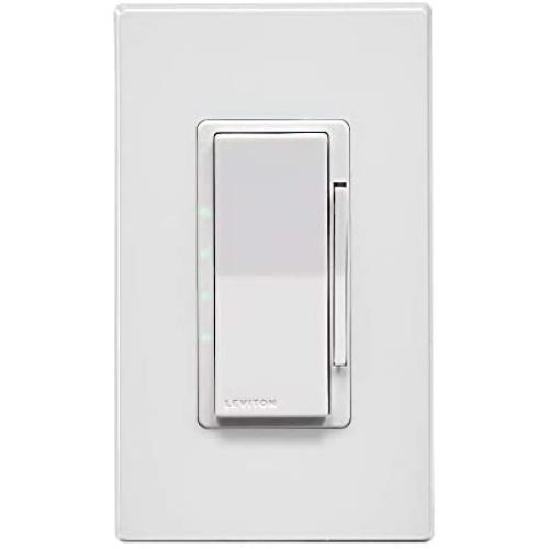 Leviton ZW4SF-1BW Decora Smart 4 Speed Fan Controller with Z-Wave Technology, 1 Pack, White