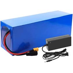 Wnicek 48V 20Ah Ebike Battery 20000mAh 13S4P Lithium-Ion Battery Pack Waterproof PVC Electric Bike Battery with 2A Charger Fit for 1000W 750W 500W 350W 250W 200W Motor