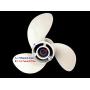 ITACO Boat Motor Aluminum Propeller 8 1/2x8 1/2 -N 6G1-45941-00-EL 6G1-45941-00-00 for Yamaha 6hp 8hp 9.9hp F6 F8 F9.9 Boat Engine 8.5x8.5