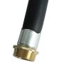 20 Feet 1Inch Inlet 1Inch Outlet Fuel Gas Transfer Pump Hose Oil Pump Tube Universal Black Application for Dispensing Diesel Fuel Gasoline Grease Kerosene