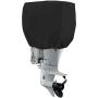 Boat Motor Cover,600D High Density Waterproof Outboard Engine Cover,Fits Motor Up to 150Hp