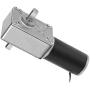 Greartisan DC 12V 250RPM 2Kg.cm 8mm Double Shafts Self-Locking Reversible Worm Gear Motor with Cable, High Torque Speed Reduction Motor, Turbine Electric Gearbox Motor