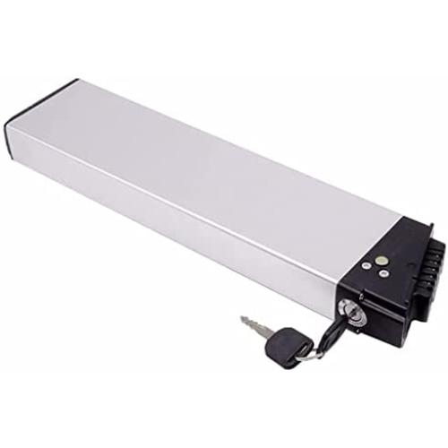 Jieoto 36V 48V E-Bike Battery, 8Ah 10.4AH 12AH 12.5AH 13AH 14AH 15AH 16AH Lithium Battery Li-ion Folding Electric Bike Battery with Charger for 200W~1200W EBike Motor