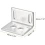 MECCANIXITY Motor Bracket Motor Mounting Holder 30x46x38mm Silver Tone for Worm Gear Motor