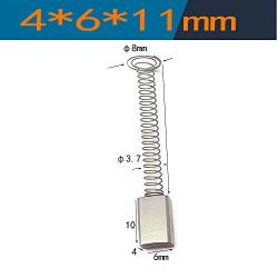 20PCs MEIMRSHLY Speed Measuring Motor Carbon Brush,Motor Small Motor Carbon Brush is Suitable for KONE Elevator Speed Measuring Motor 4 * 6 * 11mm