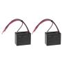 uxcell Ceiling Fan Capacitor CBB61 5/5/5uF 250V AC 4 Wires Metallized Polypropylene Film Capacitor 48x38x26mm for Electric Fan Pump Motor Generator 2Pcs