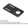 MECCANIXITY Motor Bracket Motor Mounting Holder 100x50mm Black for NEMA 17 Stepper Motor 5pcs