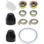 1 Set E-Bike Hub Motor Nuts Bike Safety Washers Electric Bicycle Wheel Lock Nuts Motor Axle Bolt Screw for 750W-1500W Motors with 14mm Shaft