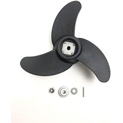 Trolling Motor: Black Fiberglass Reinforced Nylon Propeller Kit for Seamax PowerMax Models Trolling Motor