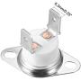 uxcell KSD301 Thermostat 165°C/329°F 10A Normally Closed N.C Adjust Snap Disc Temperature Switch for Microwave,Oven,Coffee Maker 5pcs