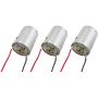 3 Pack High Torque 6-18V DC Motor with Wire Leads Attached (1.48