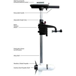 Watersnake T24 ASP - 24 Pound Thrust 12v Electric Saltwater Trolling Motor with Transom Mount