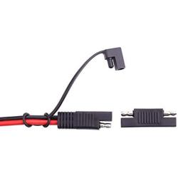 SAE Cable - iGreely Solar Weatherproof SAE Socket Sidewall Port, SAE Quick Connect Solar Panel Mount for Motorcycle Generator Battery Charger and More 10AWG 2ft/60cm