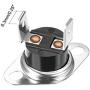 uxcell KSD301 Thermostat 95°C/203°F 10A Normally Open N.O Adjust Snap Disc Temperature Switch for Microwave Oven Coffee Maker 5pcs