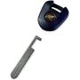 DWL Replacement for Motorcycle Blank Key Uncut Blade for CTX700 CB650 NM4 CBR1000 CTX1300 Interceptor 800 NC700 NC750 CBR650r CB650R CBR500 CB500(Black),Medium