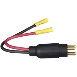Seachoice Trolling Motor Plug, Straight, Male, Motor Side, 6 in. Lead Wires
