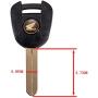 DWL Replacement for Motorcycle Blank Key Uncut Blade for CTX700 CB650 NM4 CBR1000 CTX1300 Interceptor 800 NC700 NC750 CBR650r CB650R CBR500 CB500(Black),Medium