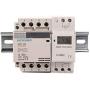 Electrodepot 40 Amp 4 Pole Normally Open 110-120VAC Coil (Silent Operation) Motor Load 40A and Lighting Load 63A Contactor Bundle with 24-7 Electronic Programmable Timer and DIN Rail 35 x 150 mm