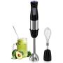 Immersion Blender, 2-in-1 Multi-Purpose Hand Blender, 500W Multifunctional Hand Blender with Whisk, 6-Speed and Turbo Mode, 304 Stainless Steel Handheld Stick Blender for Smoothies, Puree Baby Food and Soups