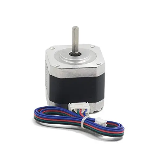 Iverntech Nema 17 Stepper Motor 42x40mm Body Bipolar 1.5A 400mN.m 2 Phase 4 Wires 1.8 ° for 3D Printer or CNC Machine with 1M Motor Cable Iverntech Nema 17 Stepper Motor 42x40mm Body Bipolar 1.5A 400mN.m 2 Phase 4 Wires 1.8 ° for 3D Printer or CNC Machine with 1M Motor Cable