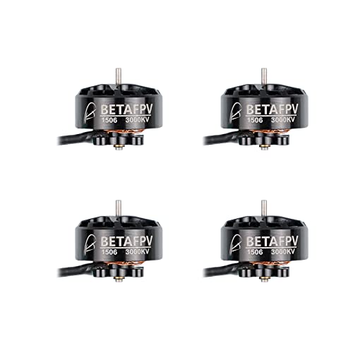 BETAFPV 4pcs 1506 3000KV Brushless Motor 4-6S FPV Motor for 20A Toothpick F4 AIO FC X-Knight 4 Frame