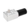 AZSSMUK DC Worm Gear Motor 24V 160RPM Self-Locking Reversed Mini Turbine Geared Carbon Brush Motor Speed Adjustable Low Noise Long Lifetime
