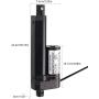 Justech 100mm 4-inch 1500N 330lbs Linear Actuator Motor and Linear Actuator Controller Bundle for Auto Car RV Electric Door Opener Industrial Agricultural Machinery Clean Sweeping Vehicles
