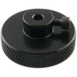 E-outstanding Black Aluminum Alloy Positioning Handwheel with 5mm Diameter Internal Hole for 3D Printer 42 Stepper Motor