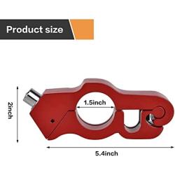 Leopauto Motorcycle Handlebar Lock, Alloy Anti-Theft Throttle Grip Lock, Brake Lever Lock with 2 Keys Security for Dirt Bike Motorcycle Bicycle Throttle Handlebar, Red
