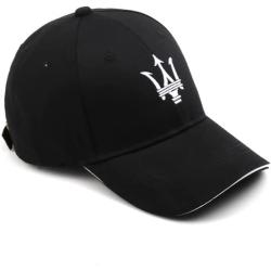 ARKOSKNIGHT Adjustable Embroidered Baseball Caps Maseretti-Logo Racing Motor Hat Fashion Street Dancing Sports Travel(Black)