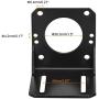 MECCANIXITY Motor Bracket Motor Mounting Holder 68x65x68mm Black for 50KTYZ Motor with Screws