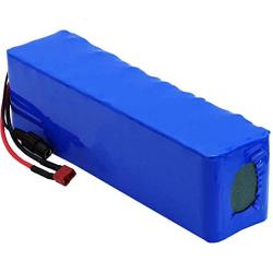 Jieoto 48V 7.8AH E-Bike Lithium Battery 7800mAh 13S3P Lithium-ion Battery Fits for 200W-500W Electric Scooters Motorcycle Riding Toys Electric GoKart with 2A Charger