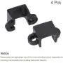 MECCANIXITY Motor Mounting Bracket Motor Base 11.5mm Black with Screws Nuts for N20 Micro Gear Motor 4 Pack
