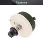 Fielect 100W 200R Ohm Ceramic Wire Wound Potentiometer Linear Rotary Resistor Rheostat with Knob for Industiral Machinery RPM Adjustment