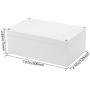 Otdorpatio Project Box, Project Boxes Plastic Electric Project Case Junction Box Power Case for Electronic Project,White (7.87 Otdorpatio Project Box, Project Boxes Plastic Electric Project Case Junction Box Power Case for Electronic Project,White (7.87