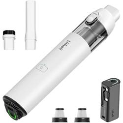 Litheli Cordless Handheld Vacuum, 10000Pa/6000Pa LiteVac Mini Vacuum Portable Vacuum Cleaner,0.75LBs, Brushless Motor, HEPA Filter,20 Mins Runtime for Home,Car,Office, with 4Ah Swappable Battery